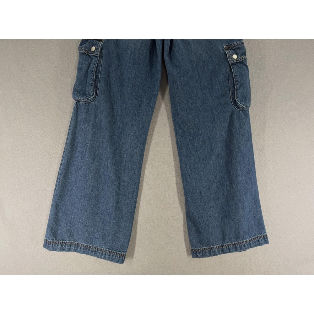 RSQ Jeans Womens S Cargo Baggy Wide Leg Y2K  Skater Streetwear‎ Indie Utility - Picture 7 of 14